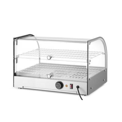 Vitrína ohřívací nastavitelná, HENDI, dvě patra, Černá, 230V/800W, 554x376x(H)376mm | 273999